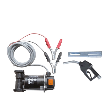 Bomba eléctrica 24V  diésel cematic 3000/24 AZ. Juego completo con parada automática y soporte